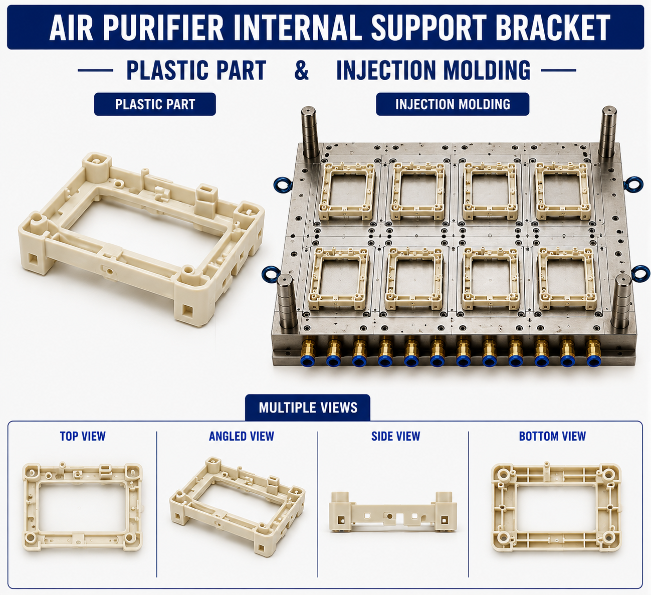 Air Purifier Plastic Internal Support Bracket Mould and Moulding Service